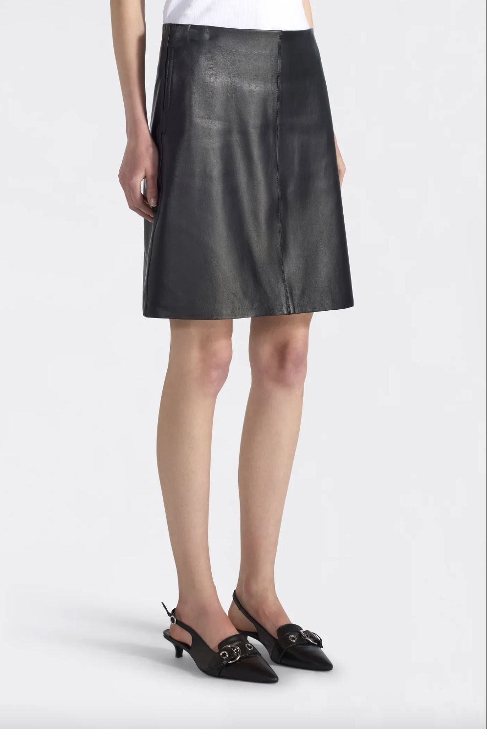 Liviana Conti Leather Skirt