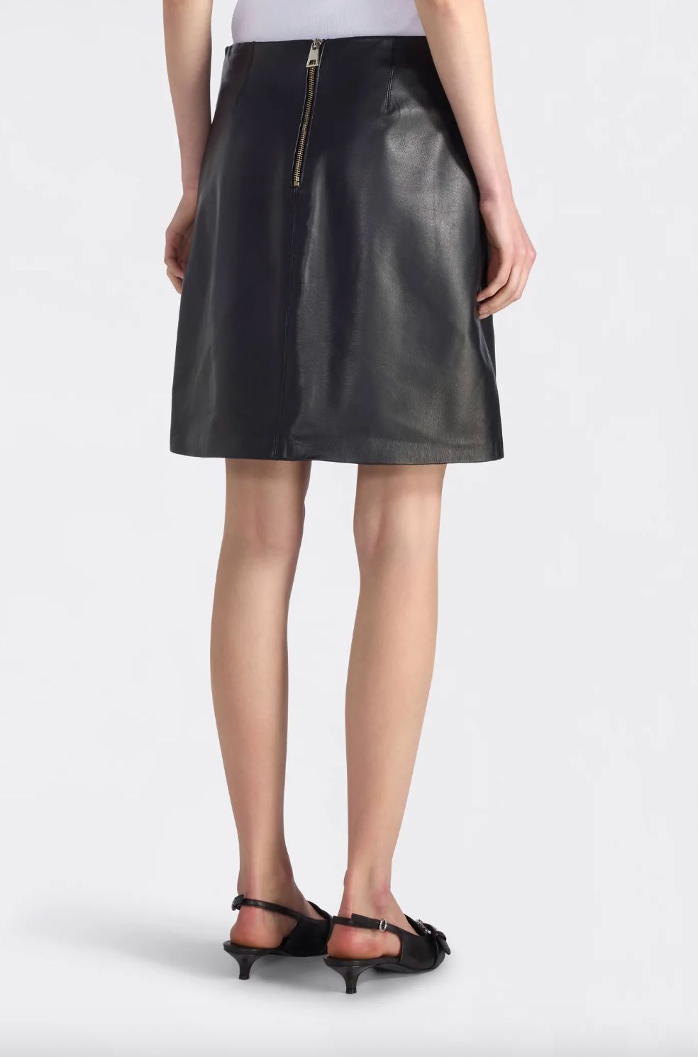 Liviana Conti Leather Skirt