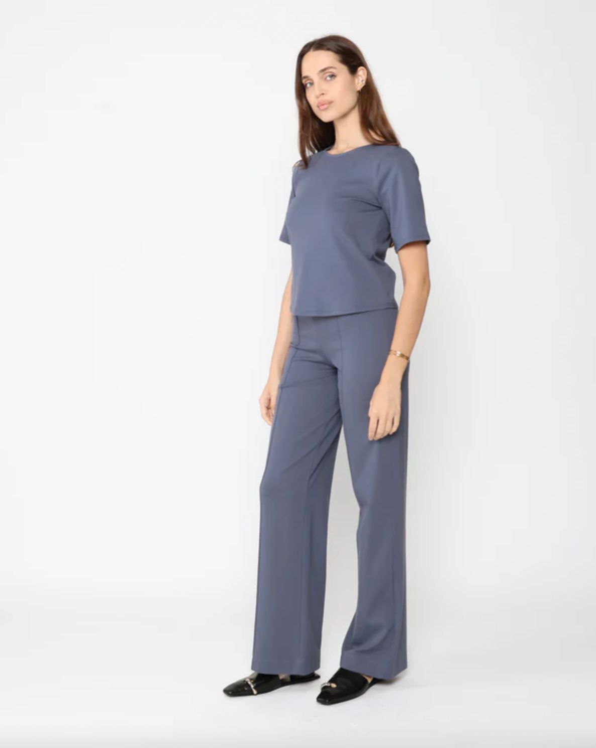 Ripley Rader Short Sleeve Extended Tee in Sea Blue