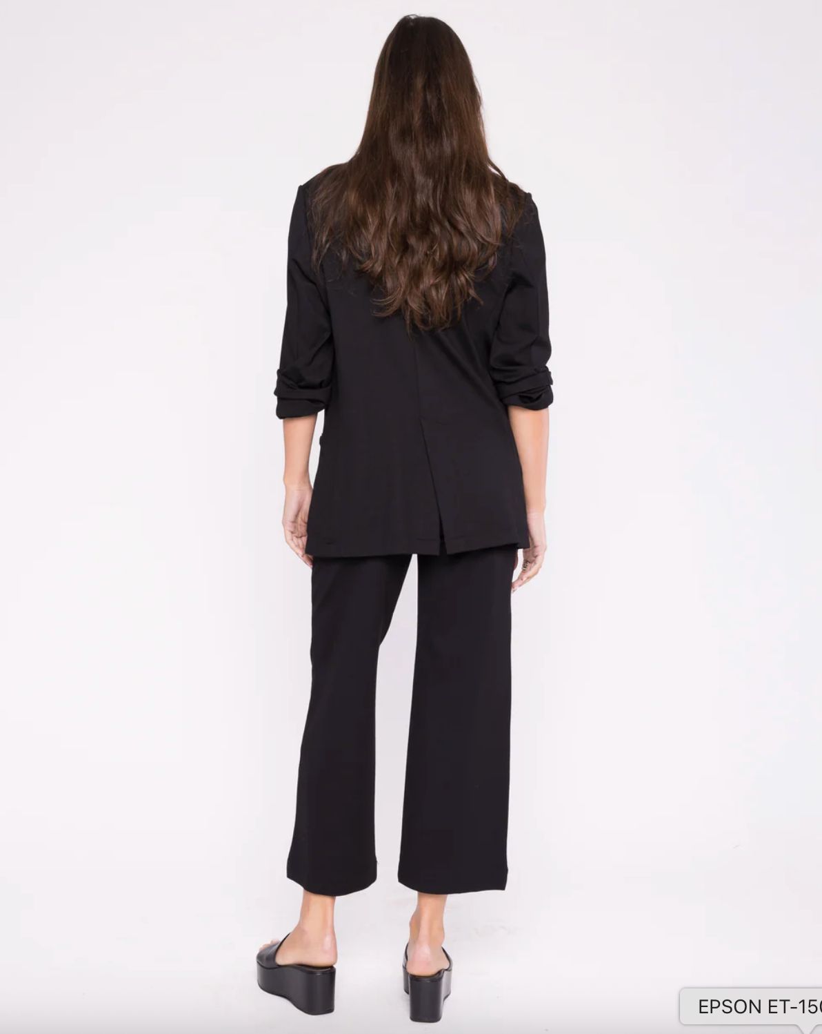 Ripley Rader Pont Knit Straight Leg Crop in Black