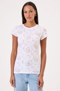 Goldie Meadow Floral Ringer Tee
