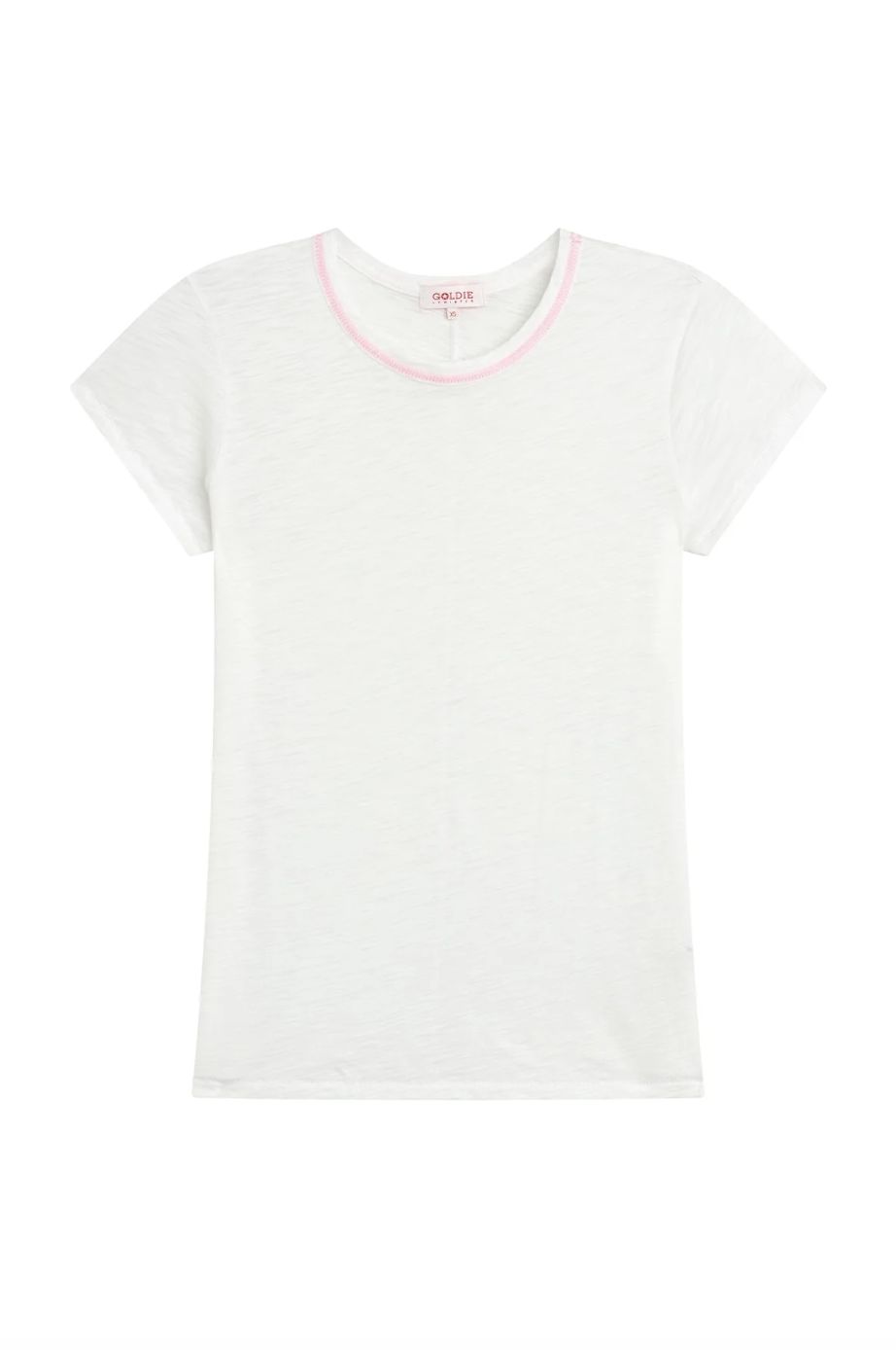 Goldie Short Sleeve Stitch Tip Ringer Tee