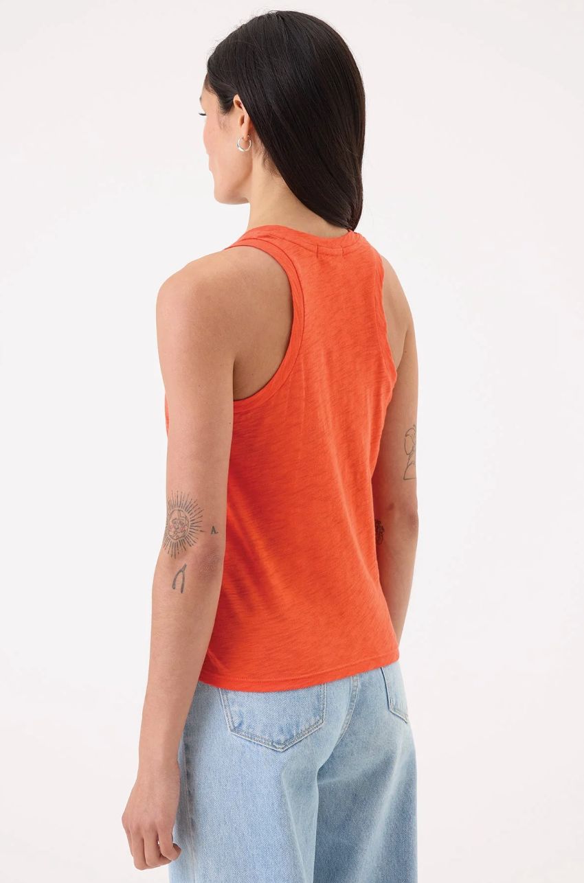 Goldie Racerback Tank in Fiesta