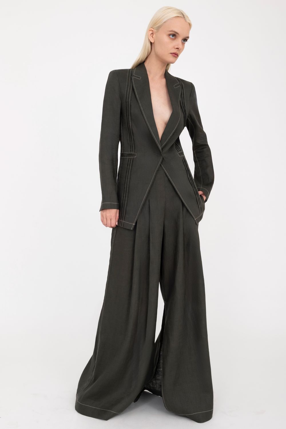 Elaine Kim Dalea Pant in Pine, Color: Pine, Size: P