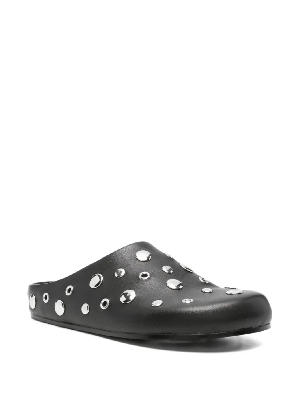 Lola Cruz Stud Clog in Black