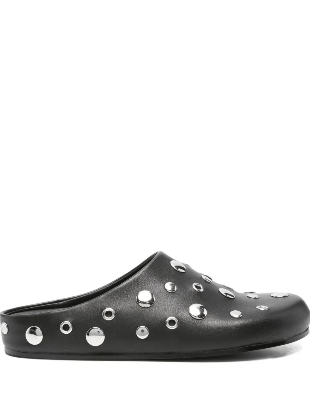 Lola Cruz Stud Clog in Black