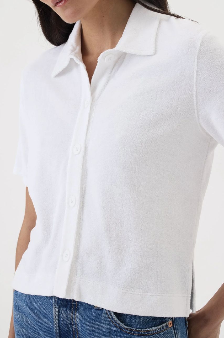 Goldie Luxe Life Button Terry Shirt