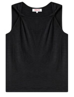 Goldie Twist Tank, Color: Black, Size: XS