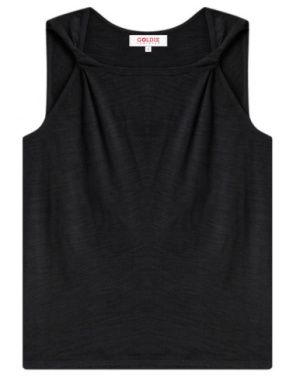 Goldie Twist Tank, Color: Black, Size: XS
