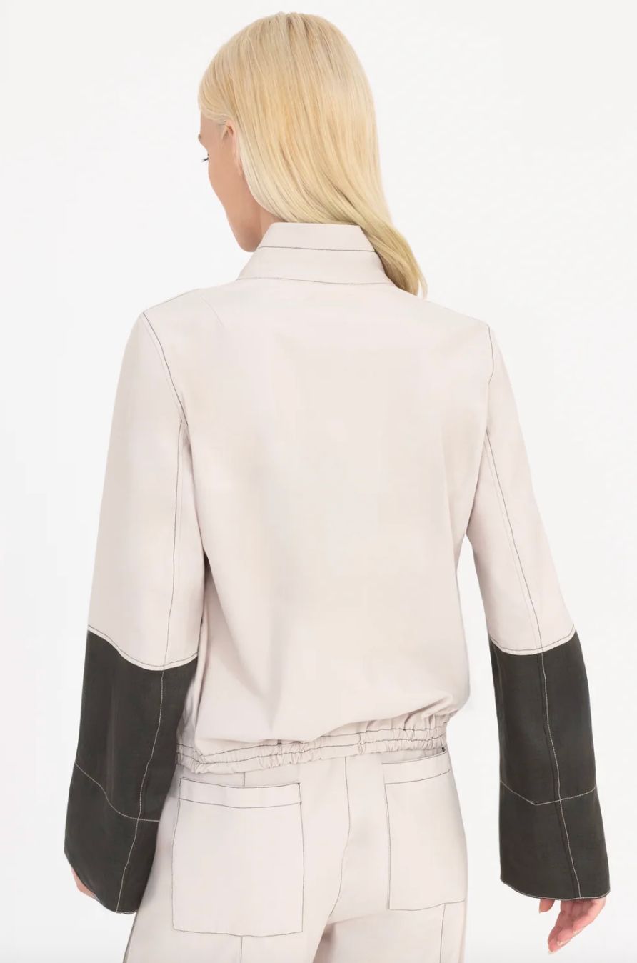 Elaine Kim Demitria Jacket in Oyster
