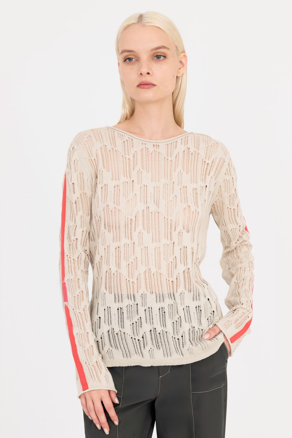 Elaine Kim Datura Sweater, Color: Oyster, Size: P