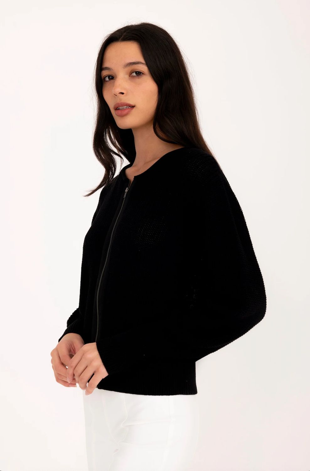 Elaine Kim Devin Zip-up Cardigan