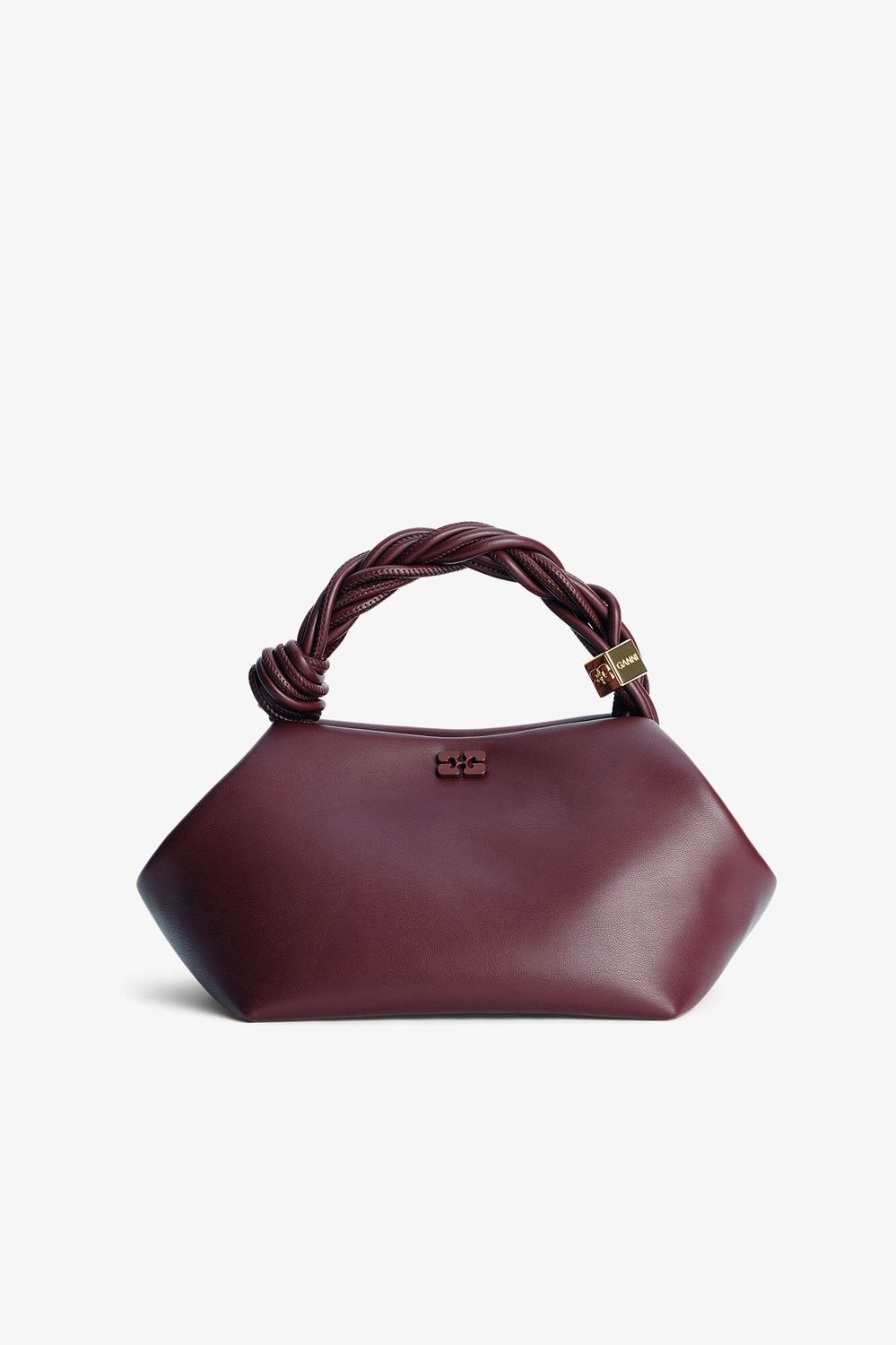 Ganni Bou Bag Small Burgundy, Color: Burgundy