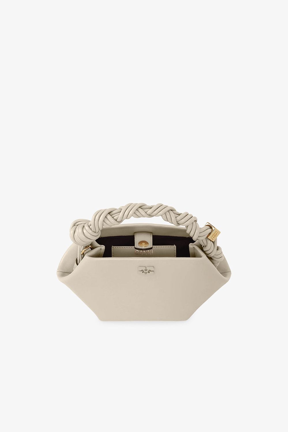 Ganni Mini Bou Bag Oyster Gray