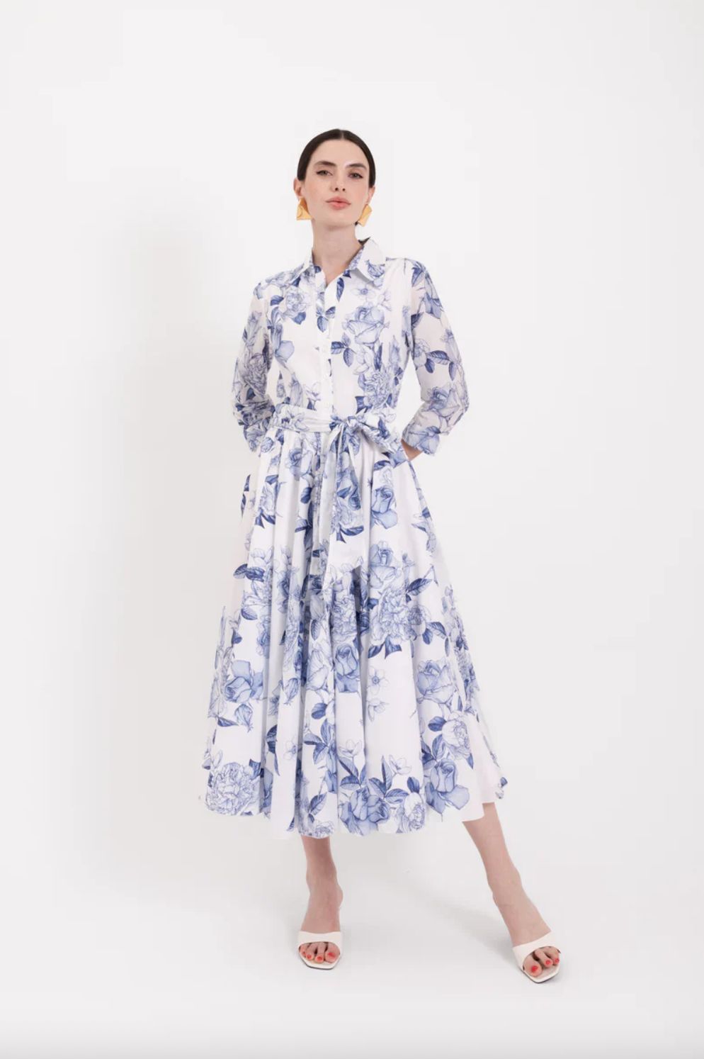 Lavi Blue Floral Dress