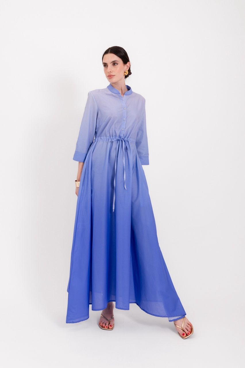 Lavi Dip Dye Tie Waist Maxi Dress