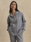 Varley Arlene Zip Through Sweat in Wind Blue, Color: Wind Blue, Size: XXS