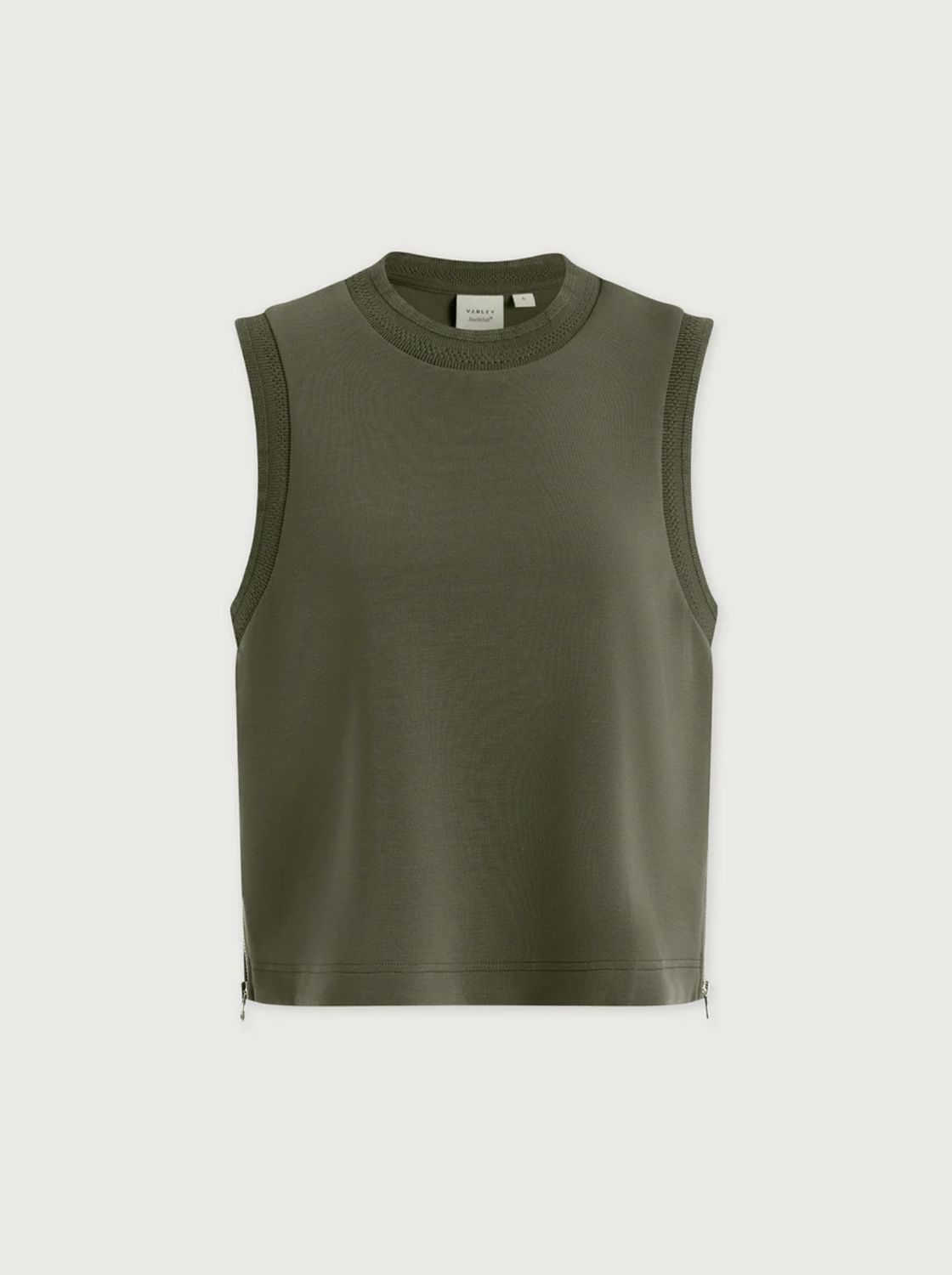 Varley Shea Crop Tank in Thyme