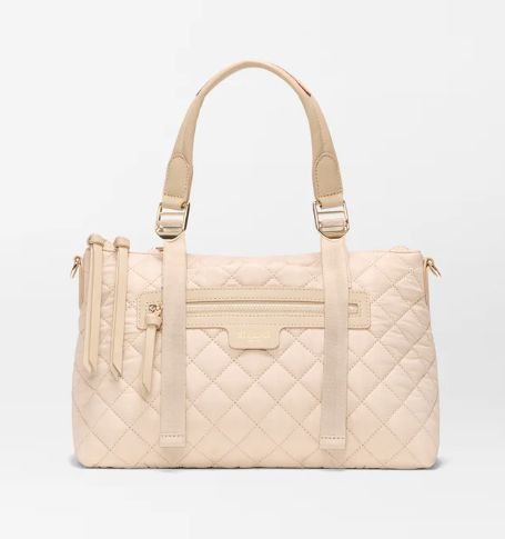 MZ Wallace Small Park Satchel in Buff