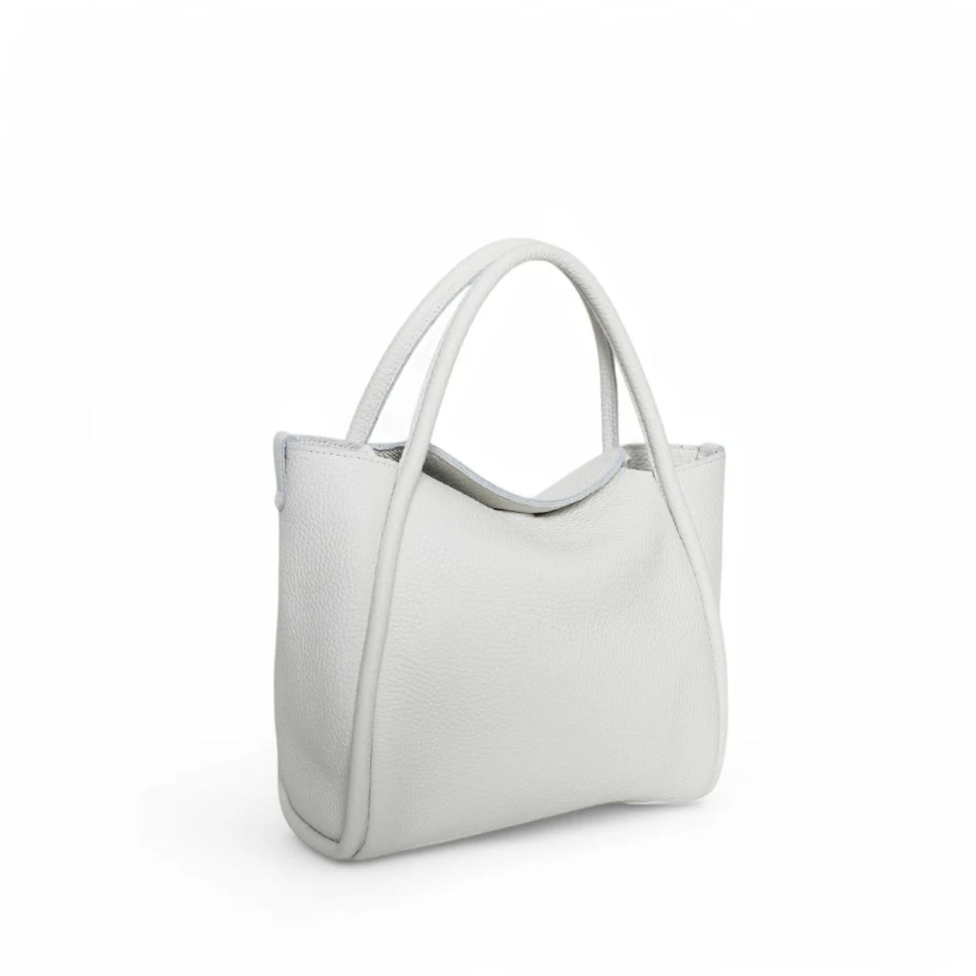 Oliveve Serena Satchel in White Buffalo Leather