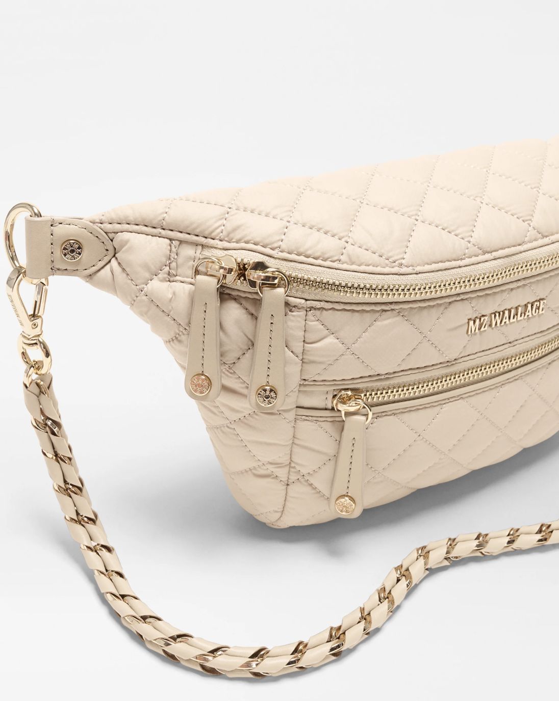 MZ Wallace Small Crosby Sling Bag in Buff