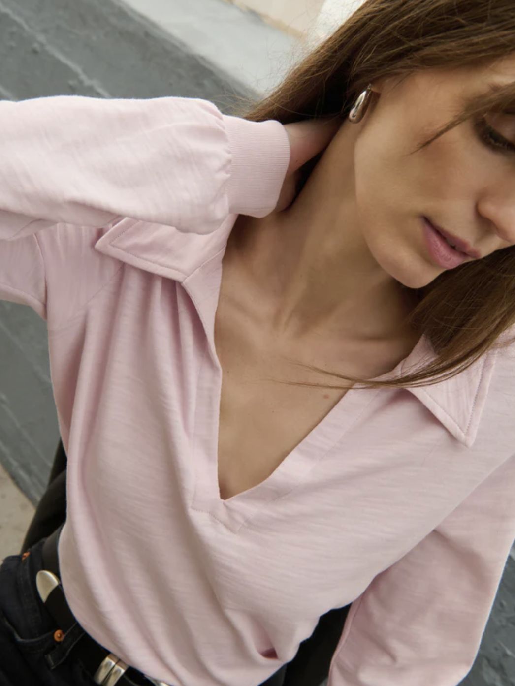 Nation Kimberley Long Sleeve Polo Tee