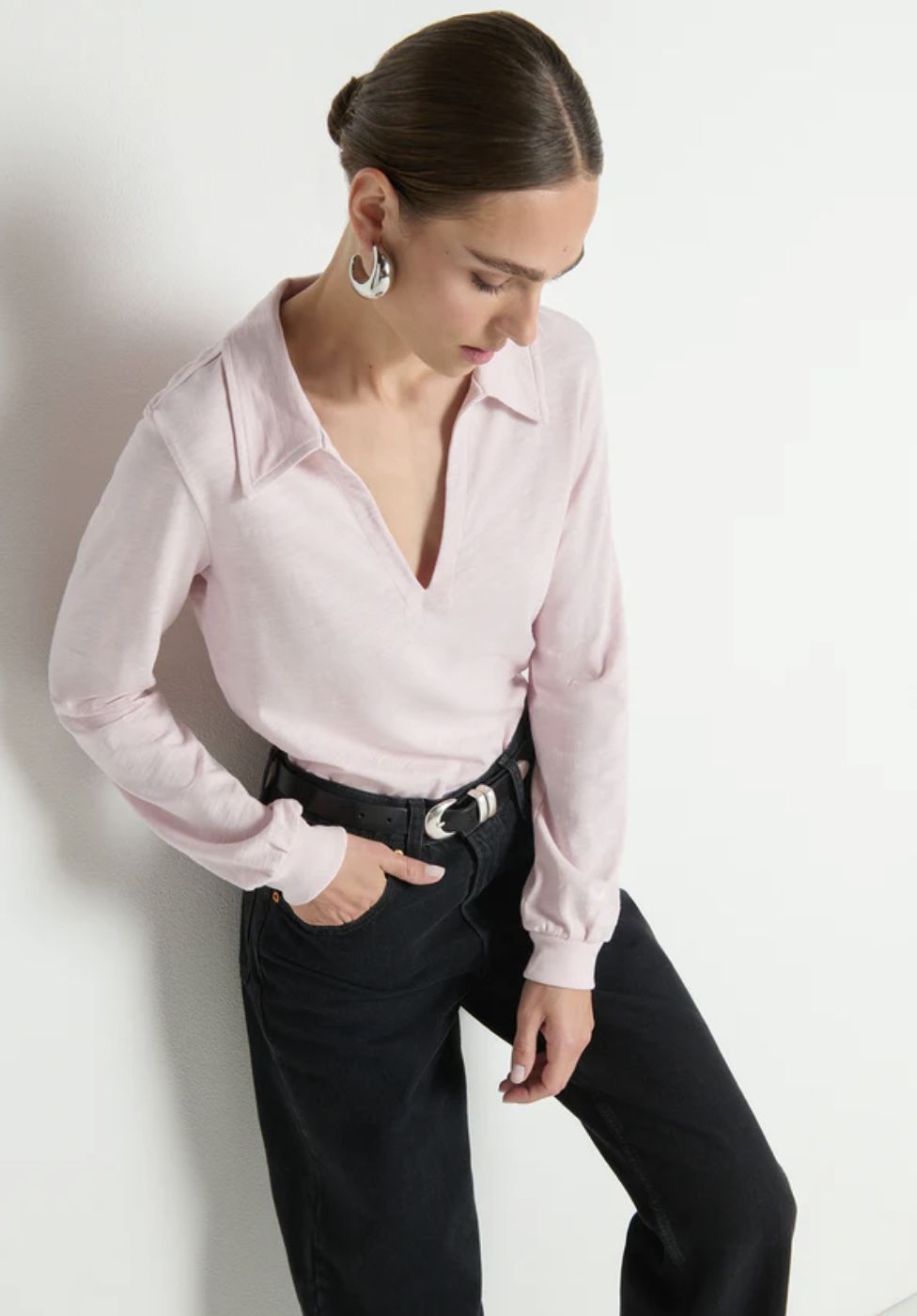 Nation Kimberley Long Sleeve Polo Tee