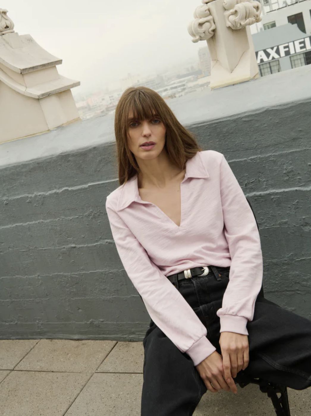 Nation Kimberley Long Sleeve Polo Tee