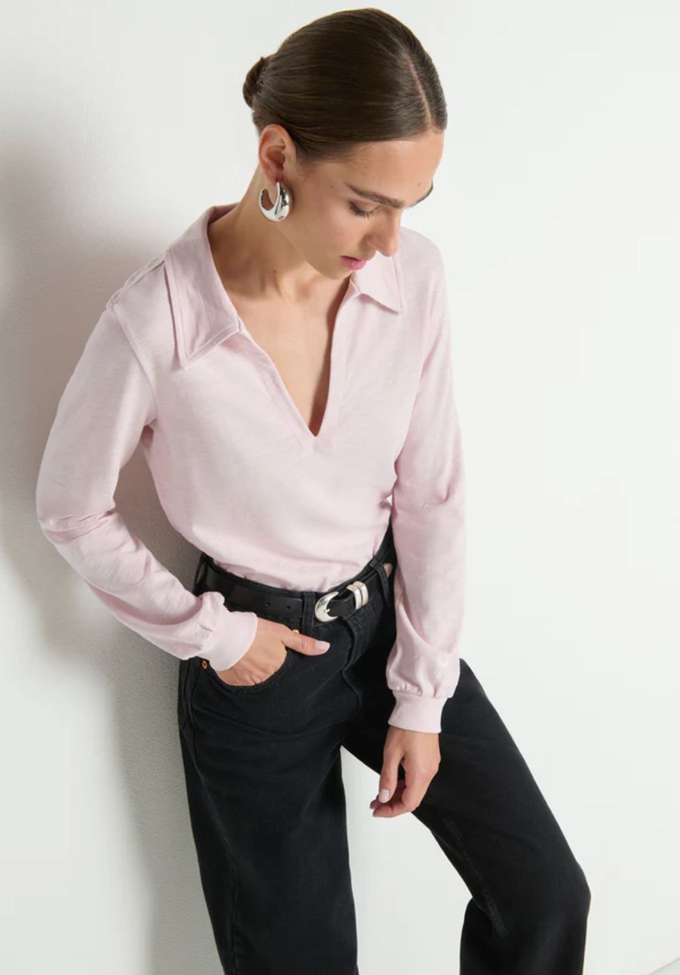 Nation Kimberley Long Sleeve Polo Tee