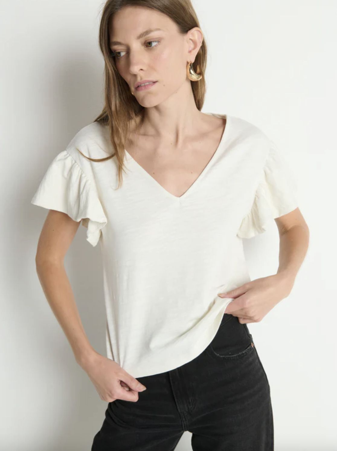 Nation Emmy Flutter Sleeve Top