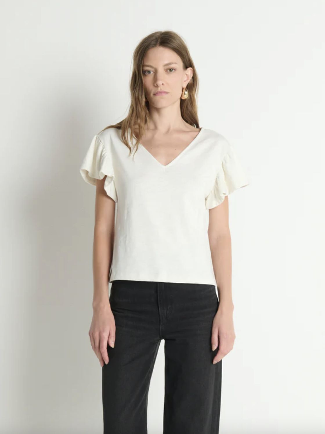 Nation Emmy Flutter Sleeve Top