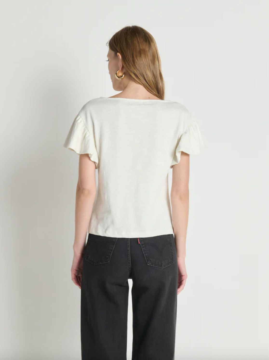 Nation Emmy Flutter Sleeve Top