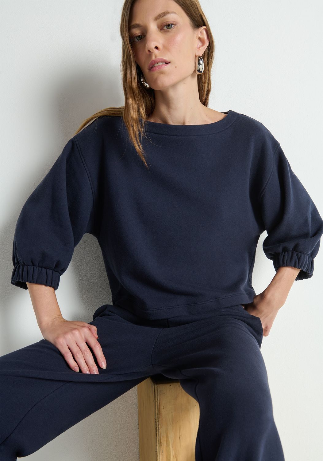 Nation Geri Sweatshirt, Color: Night Sky, Size: XS