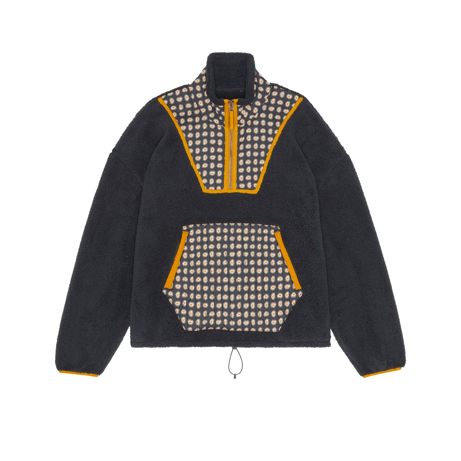 The Great The Plush Crosswind Pullover, Color: Black Paisley, Size: XS