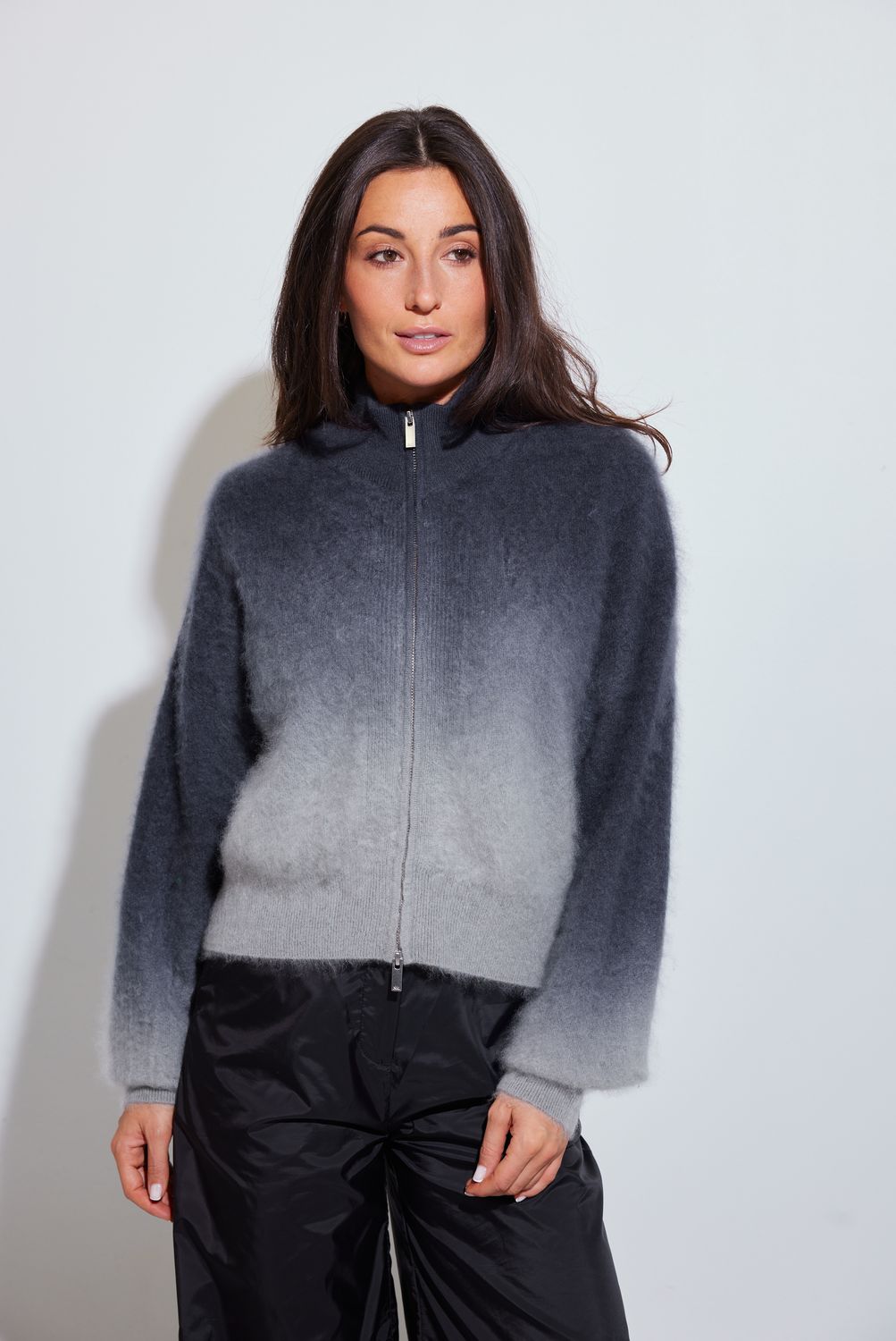 Colorush Brushed Zip Toto Jacket in Shadow Fade