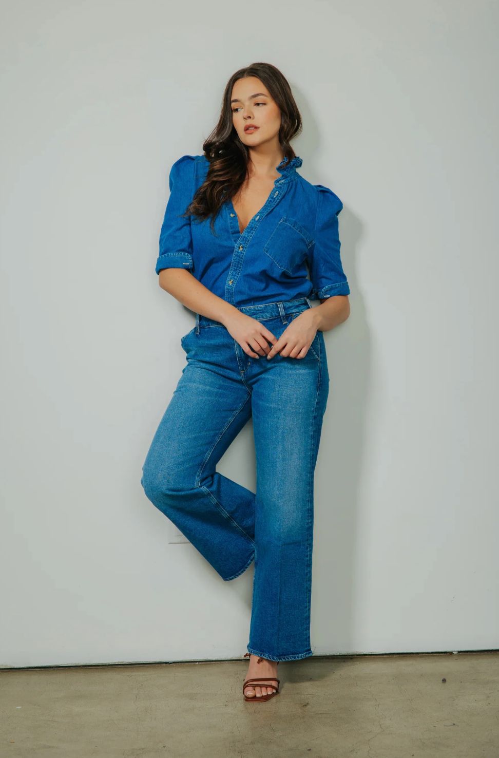 KMJ Bontina Denim Blouse