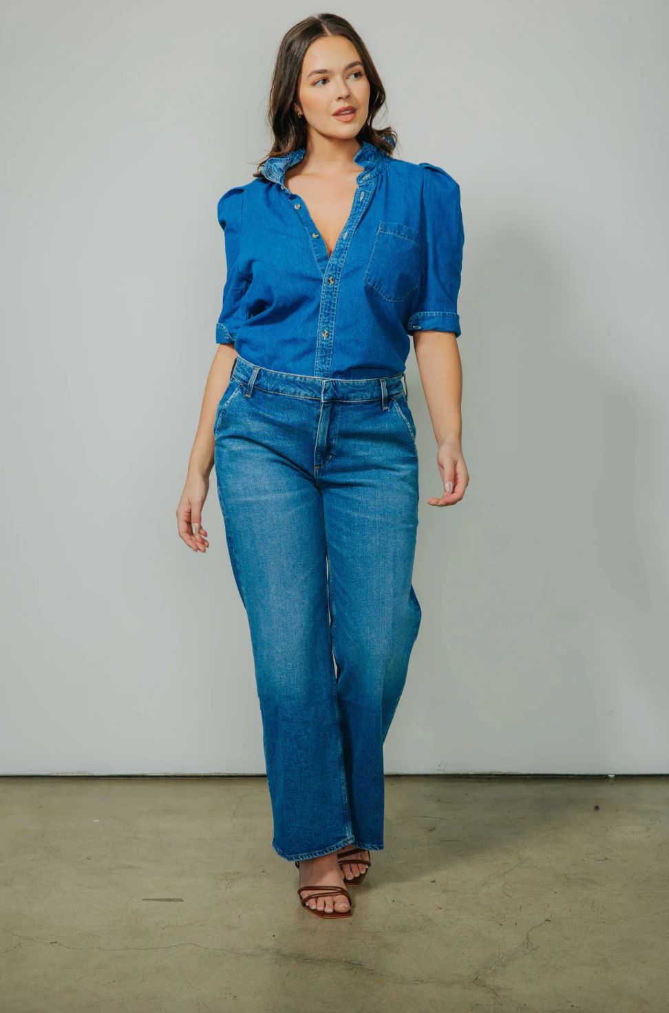 KMJ Bontina Denim Blouse