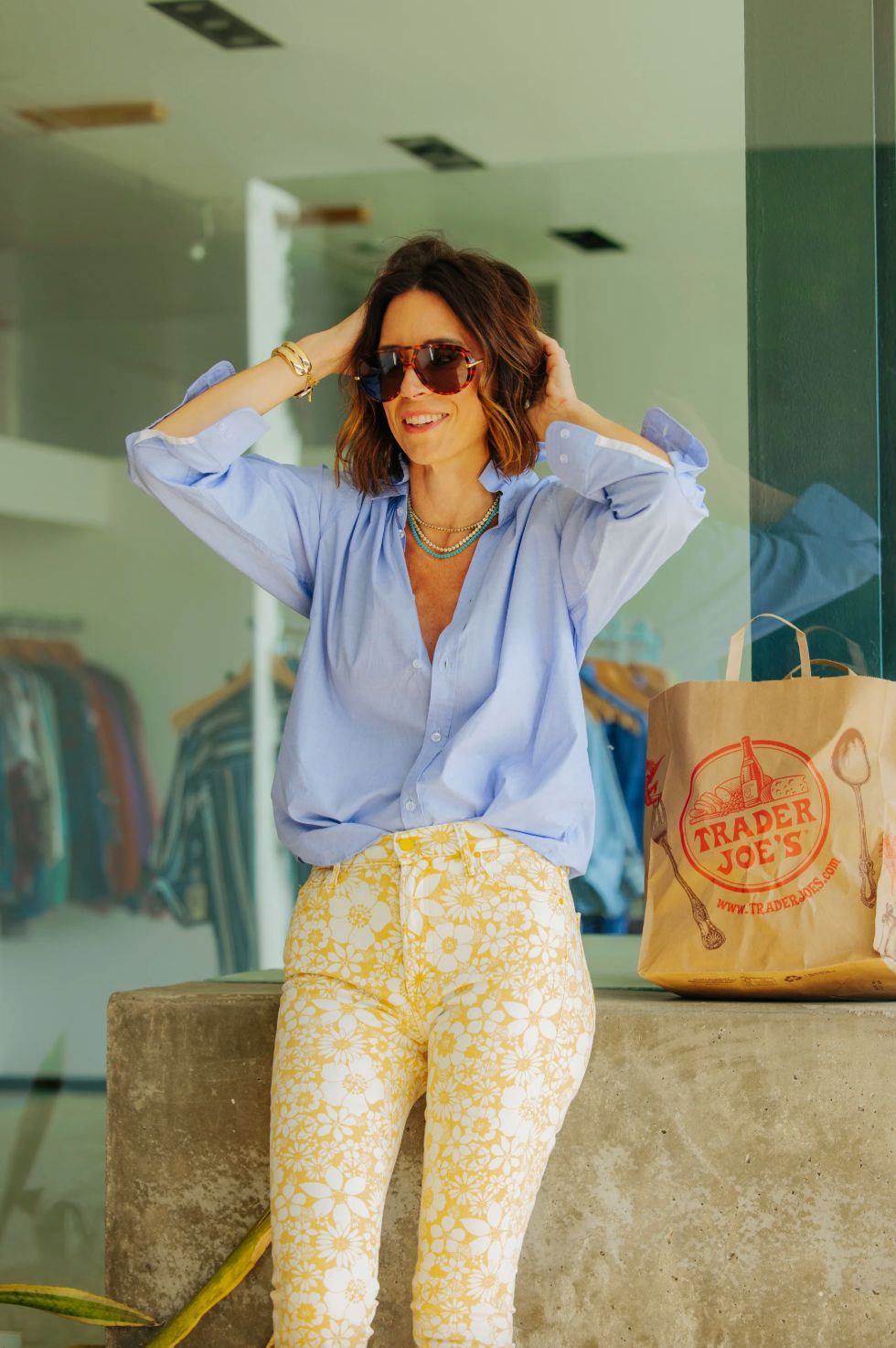 KMJ Quarantina Chambray Blouse