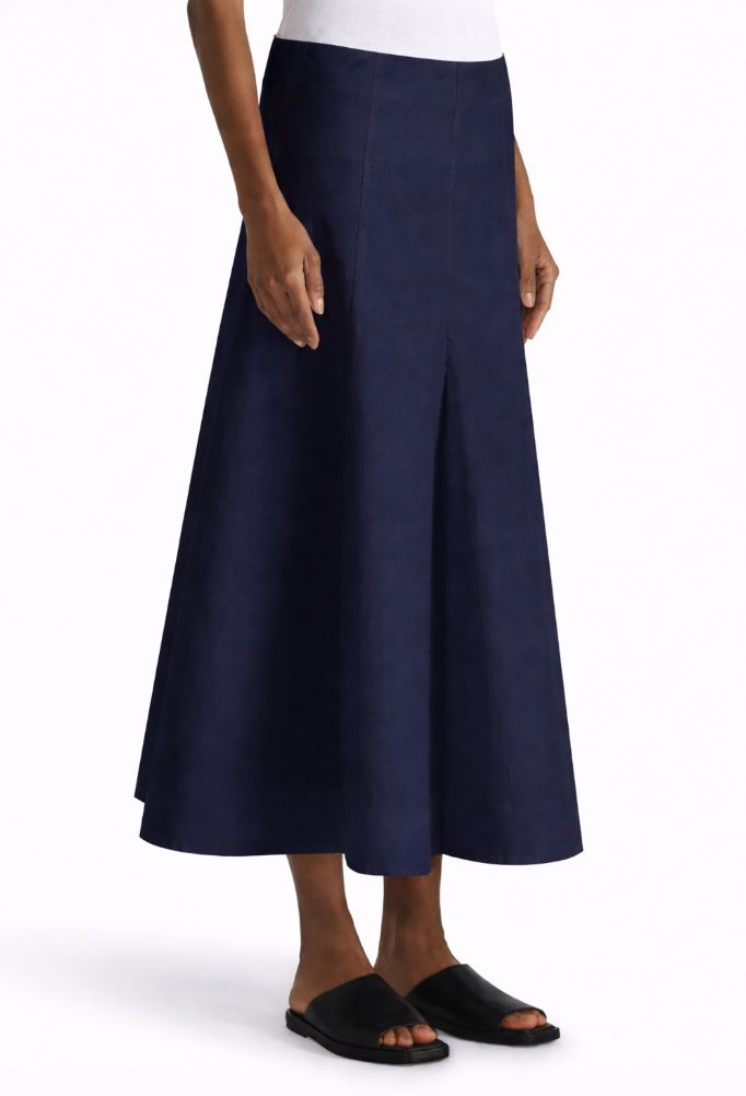 Liviana Conti Full Skirt in Navy