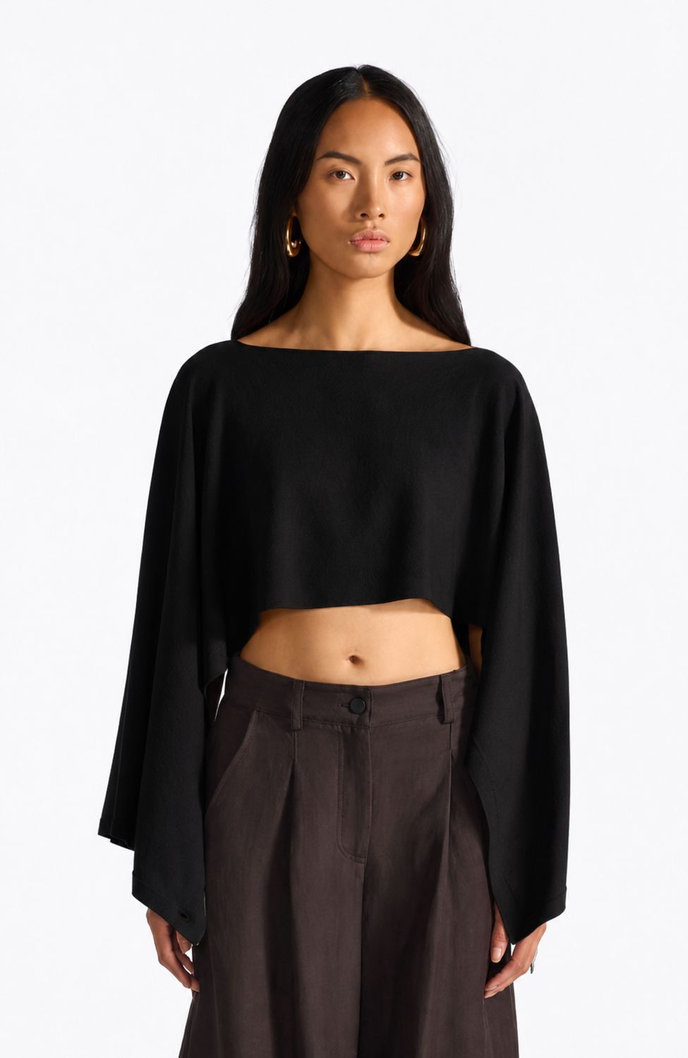 Liviana Conti Cape in Black