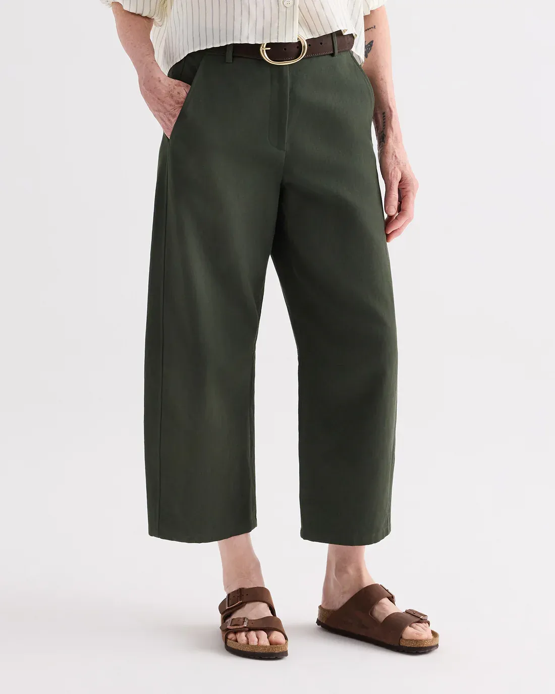 TWP Slouchy Boyfriend Trouser In Rosin