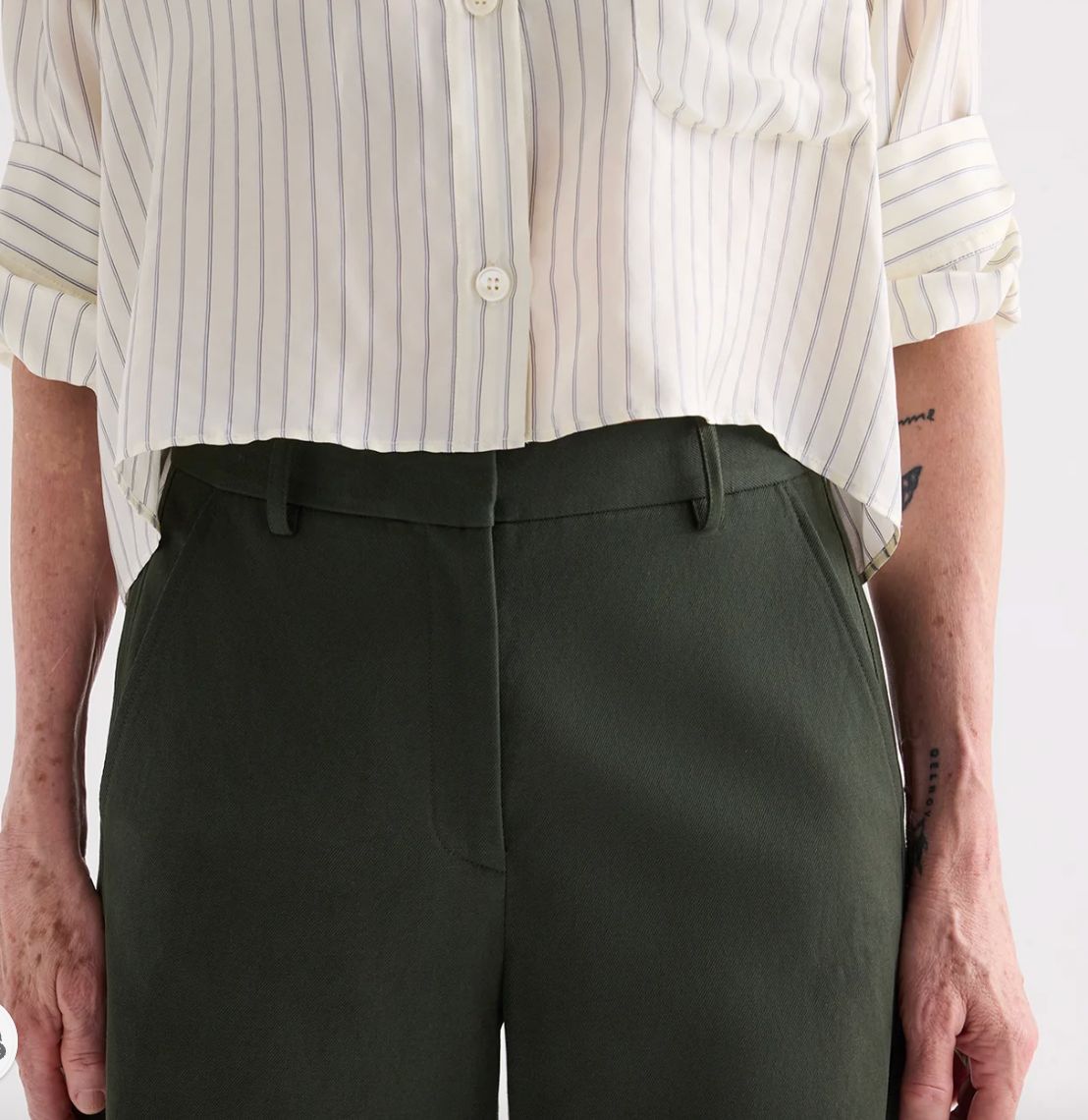 TWP Slouchy Boyfriend Trouser In Rosin