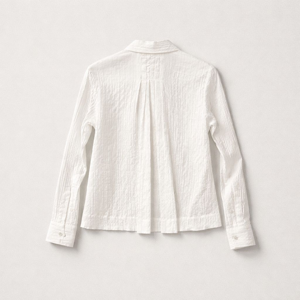 Mona Thalheimer Pleat Back Blouse