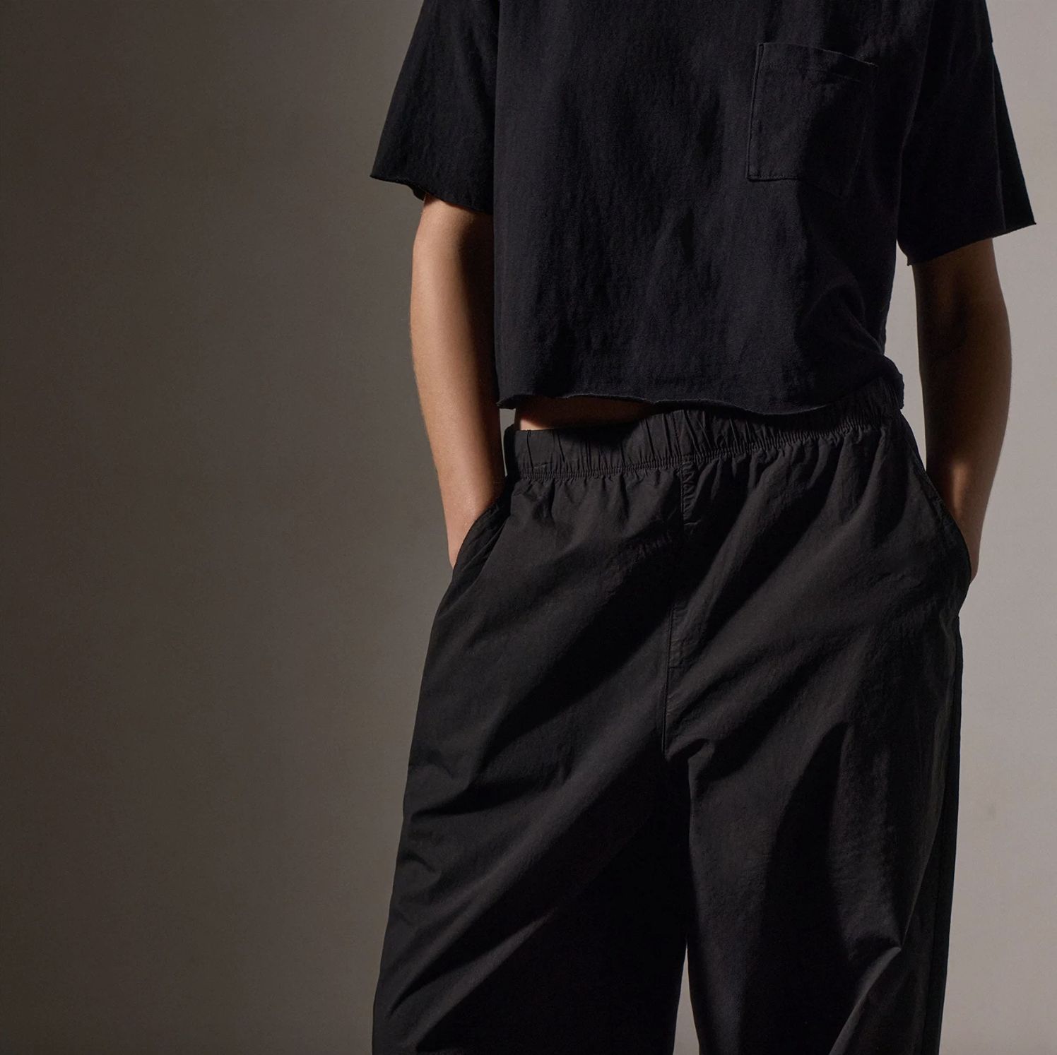 James Perse Stretch Poplin Parachute Pant