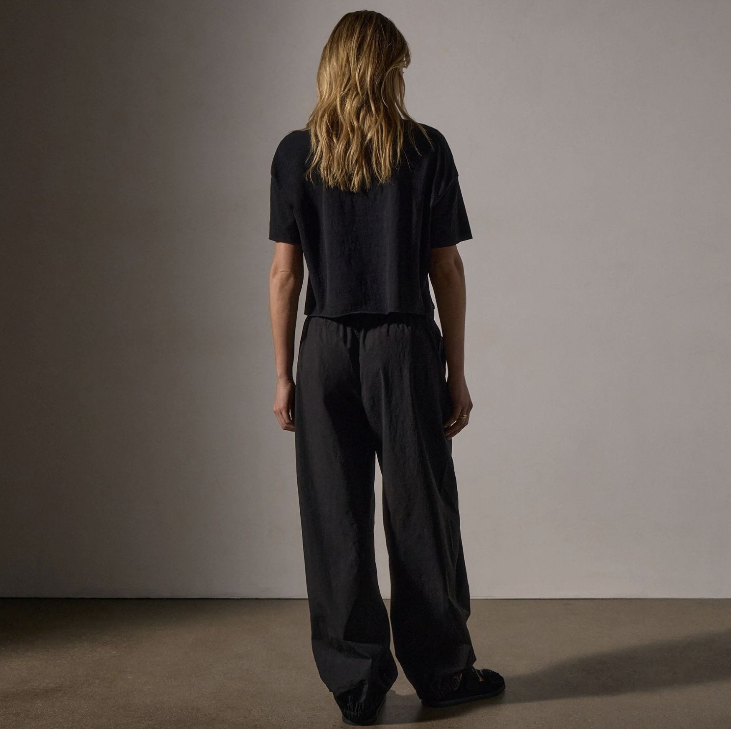 James Perse Stretch Poplin Parachute Pant