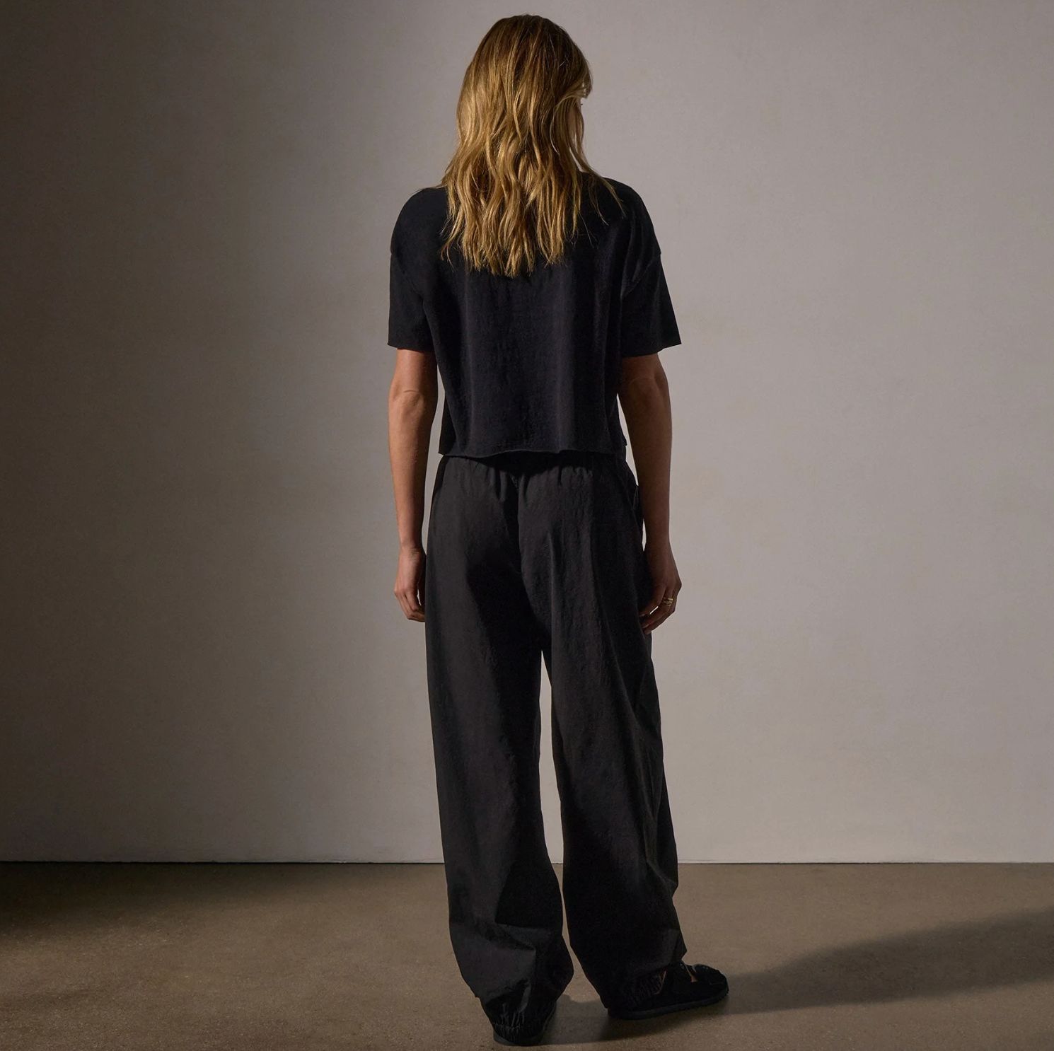 James Perse Stretch Poplin Parachute Pant