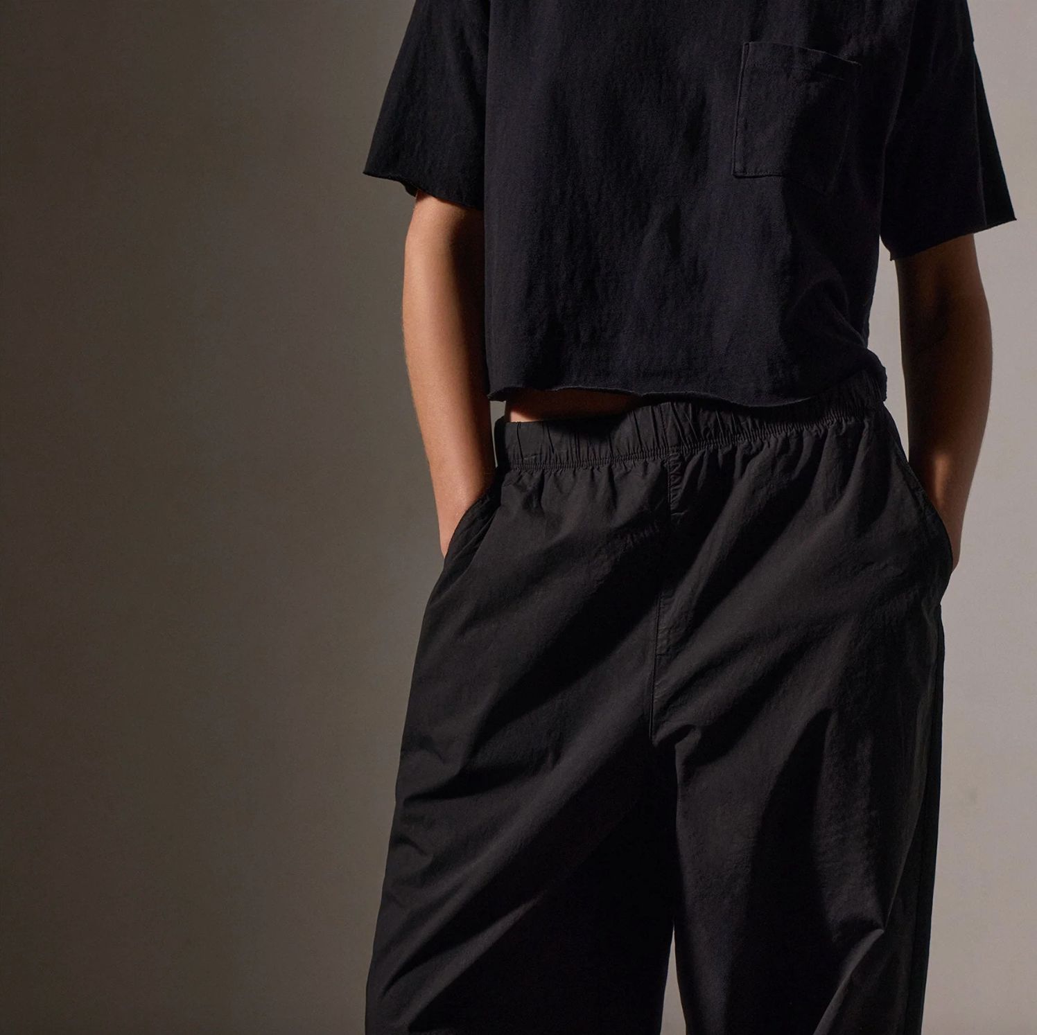 James Perse Stretch Poplin Parachute Pant