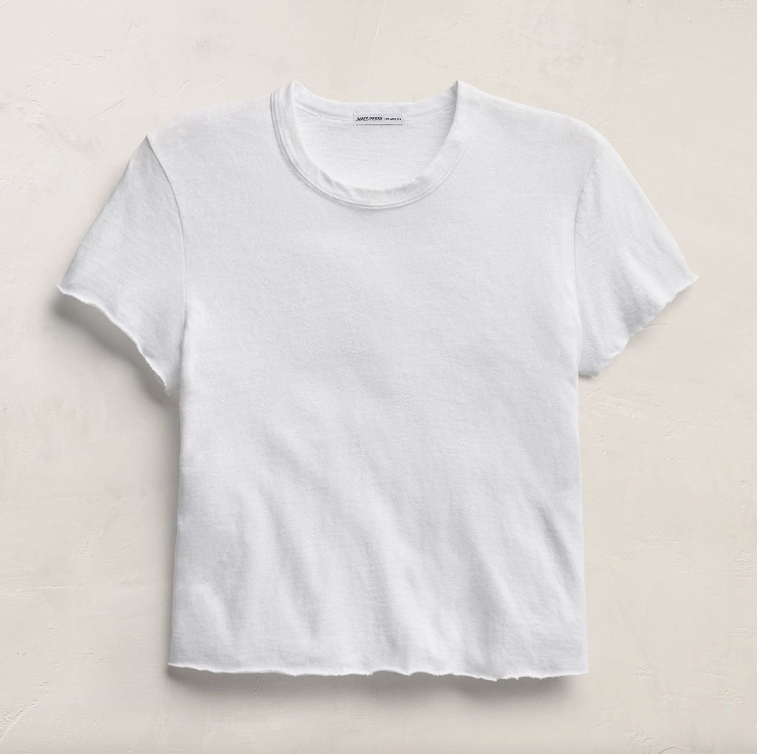 James Perse Slub Jersey Shrunken Tee