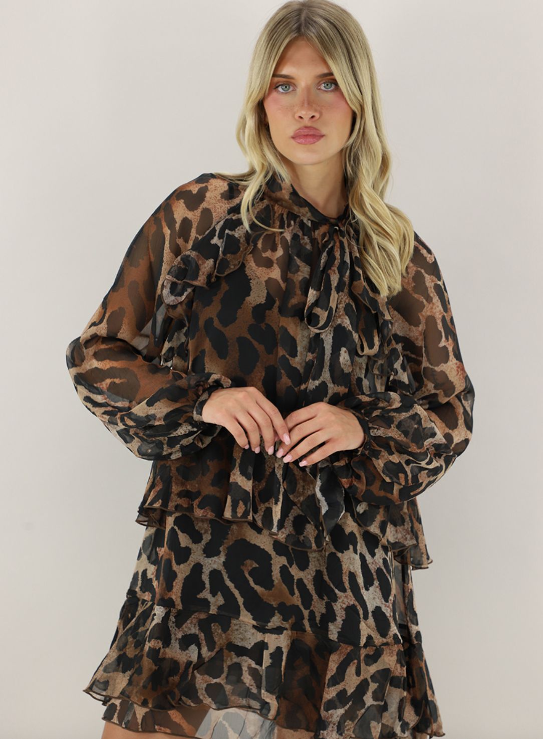 Actitude Leopard Print Dress