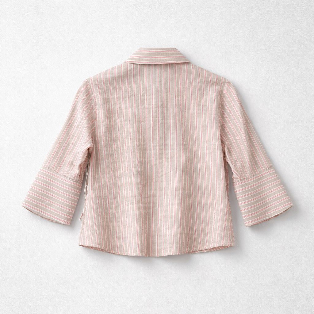 Mona Thalheimer 3/4 Sleeve Crinkle Blouse